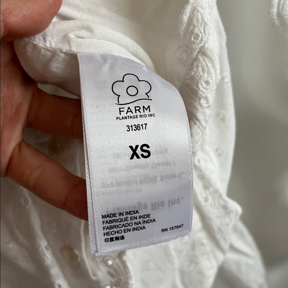 Farm Rio Eyelet Top, XS - Picture 9 of 11